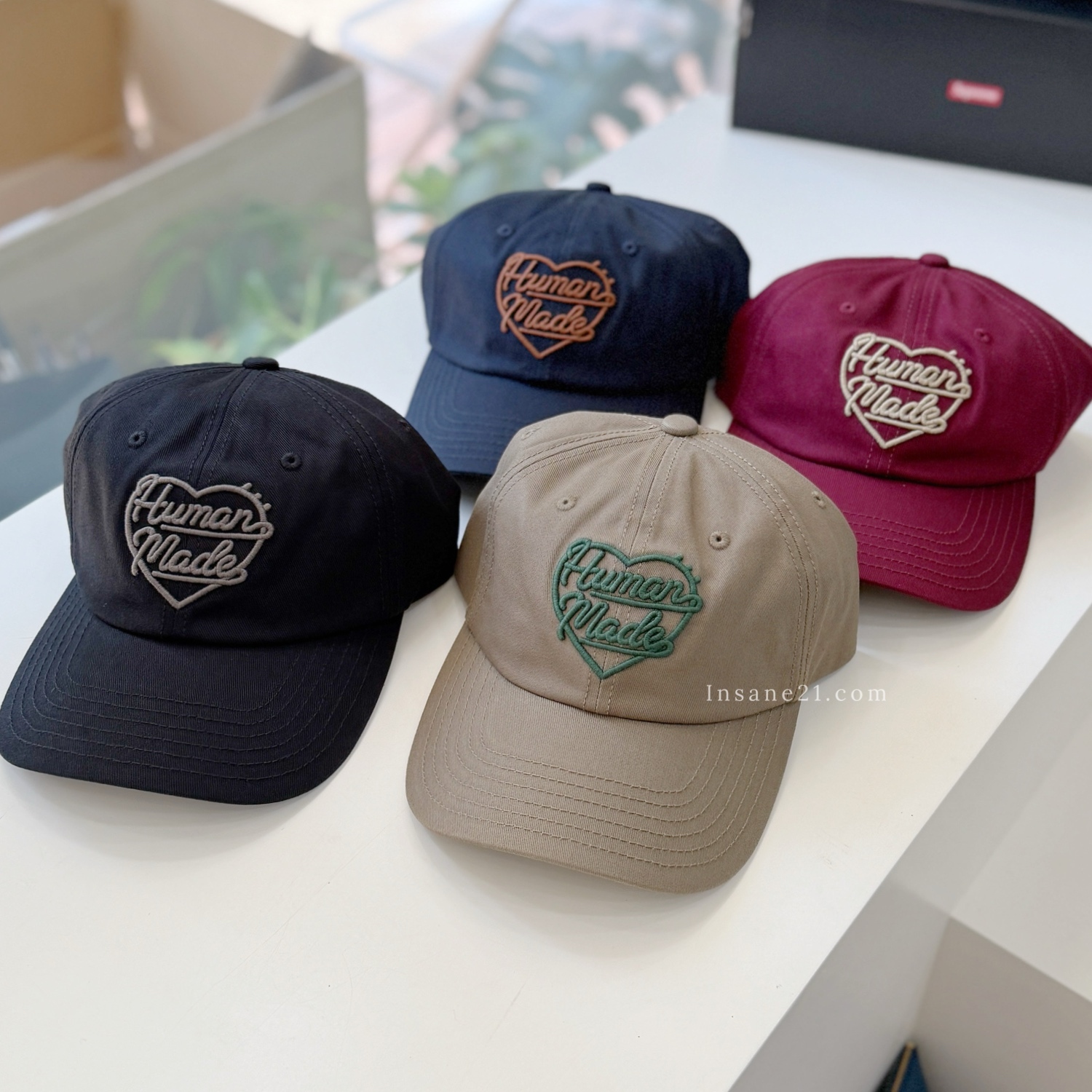 HUMAN MADE 刺繡草寫LOGO 老帽 棒球帽 帽子