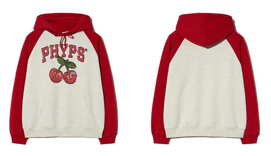 【預購】AKR091001 韓國 PHYPS 櫻桃連帽衫 (PFS1HD304S)