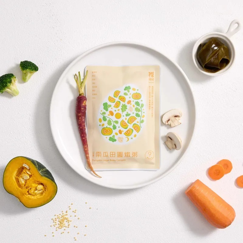 【全素】裸廚房南瓜田園常溫大寶粥五入裝｜160g x 5 入裝 (有效期限:2026.03.24)