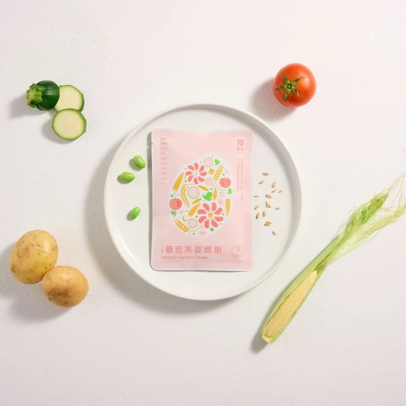 【全素】裸廚房蕃茄燕麥常溫大寶粥五入裝｜160g x 5 入裝