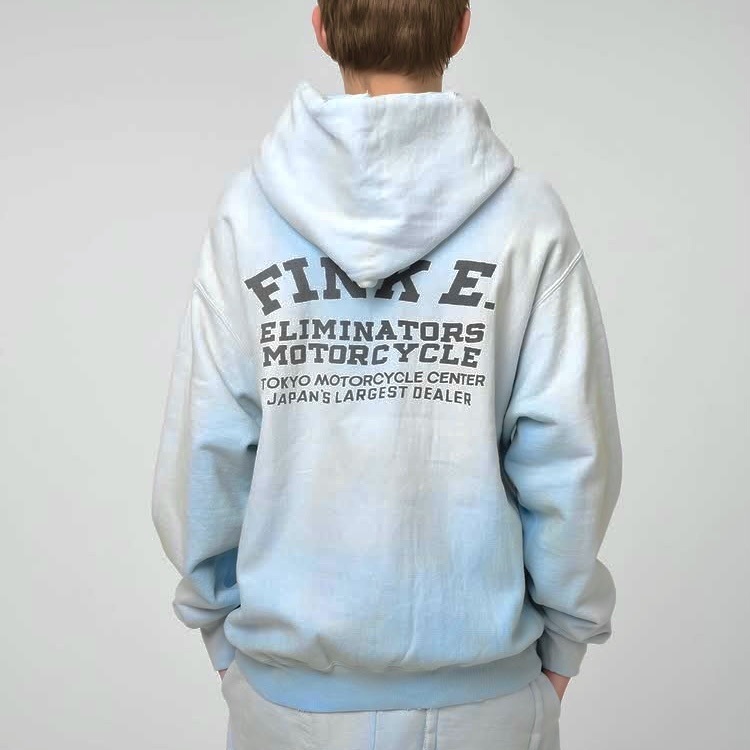 9/13 RELEASE: BOWWOW 2025 A/W FINK E. HOODIE AGED LT.BLUE - PRE ORDER ITEM (預訂中)