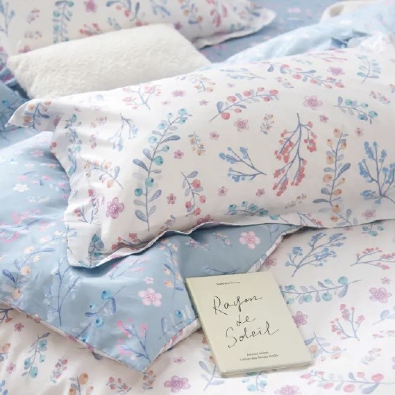 300織長絨棉薄枕頭套 | 葛莉絲