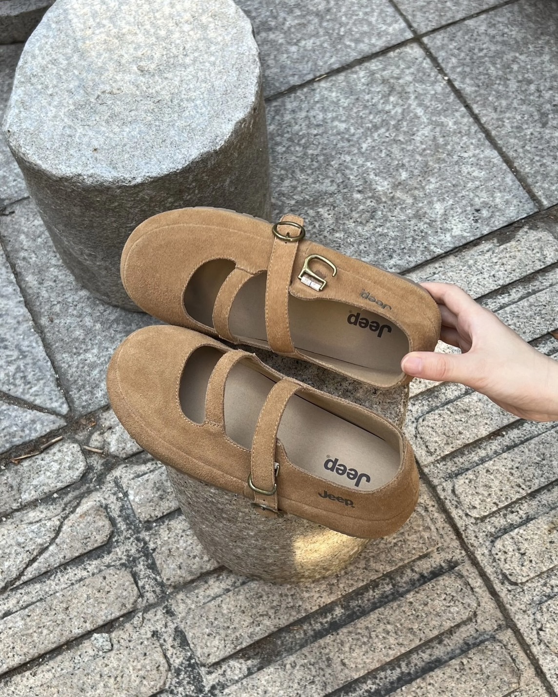 JEEP 復古 麂皮 勃肯 瑪莉珍 2色