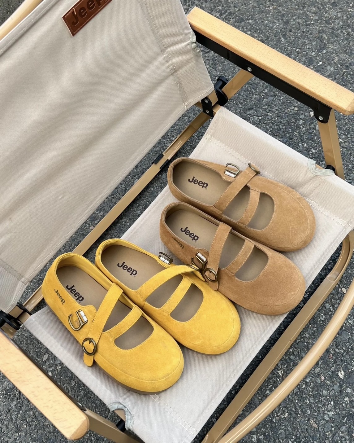 JEEP 復古 麂皮 勃肯 瑪莉珍 2色