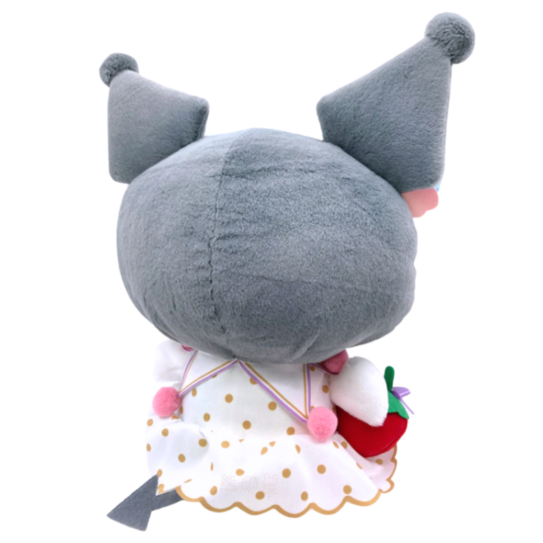 草莓新聞50週年彩虹款Kuromi毛公仔擺件(M)