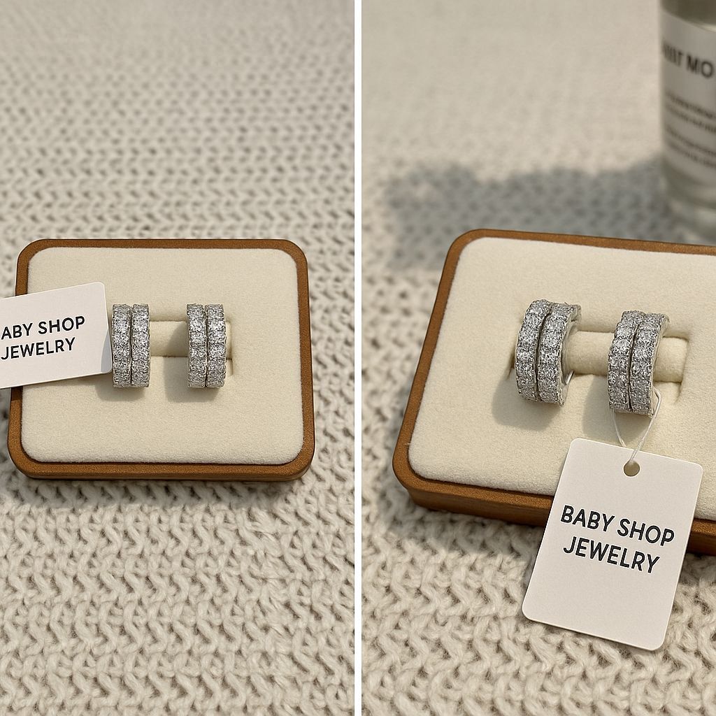 【預購】KK091001 莫桑石耳環