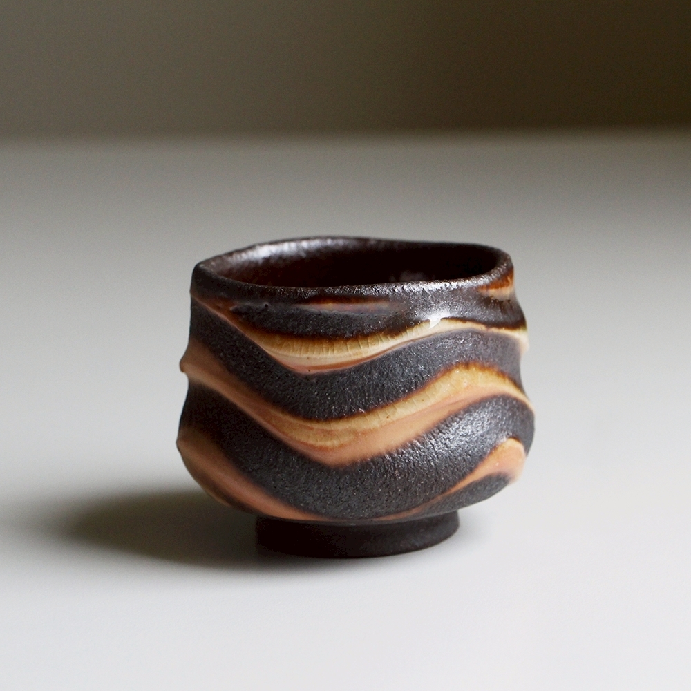 浪紋柴燒手工杯