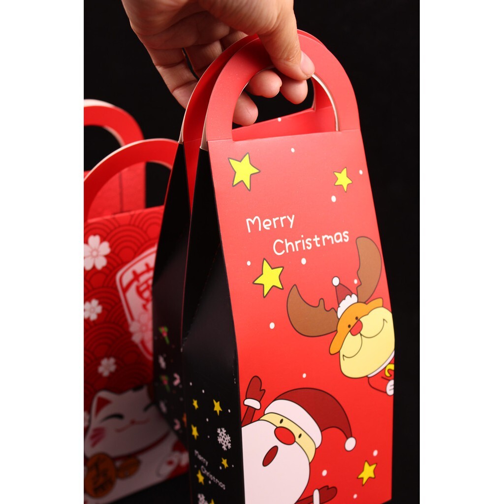 【台灣現貨速發】聖誕長版提禮盒(老公公//麋鹿))