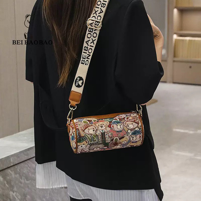 NEW小熊圓筒可愛造型包-粉現貨