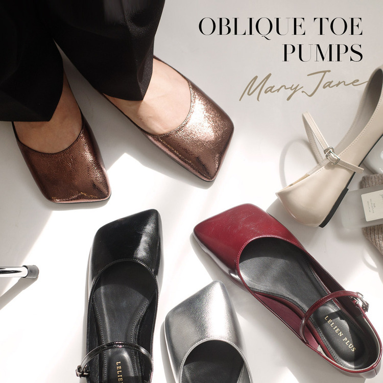 獨到審美 寬楦斜方頭瑪莉珍鞋【SY036】
