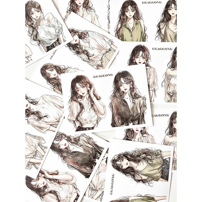 韓國 ggaggong．女孩vol.2 模造貼紙包