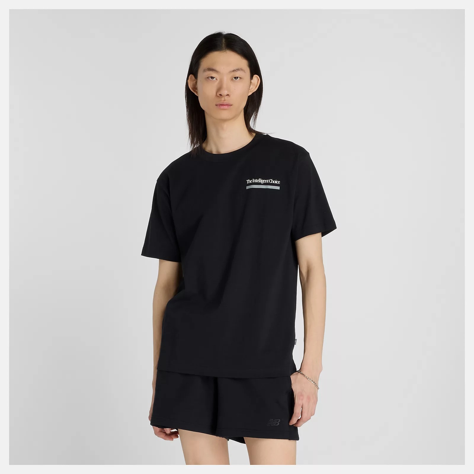 NEW BALANCE 短T NB 黑 標語LOGO 短袖 上衣 男 MT53900BK