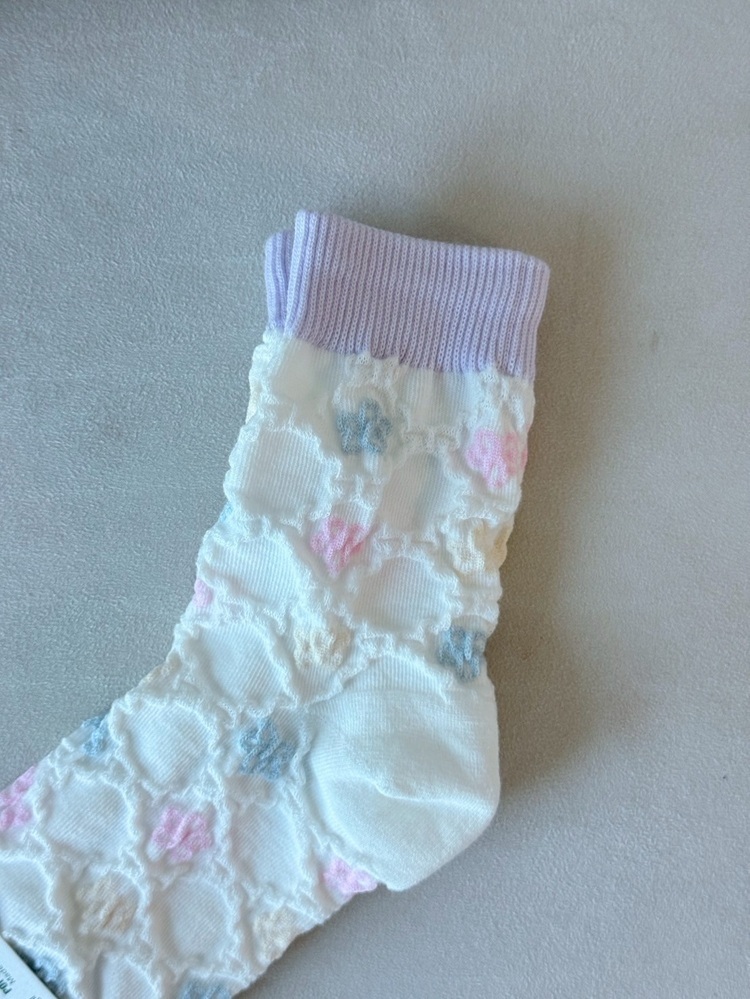 菱格壓紋花磚長襪【限量】