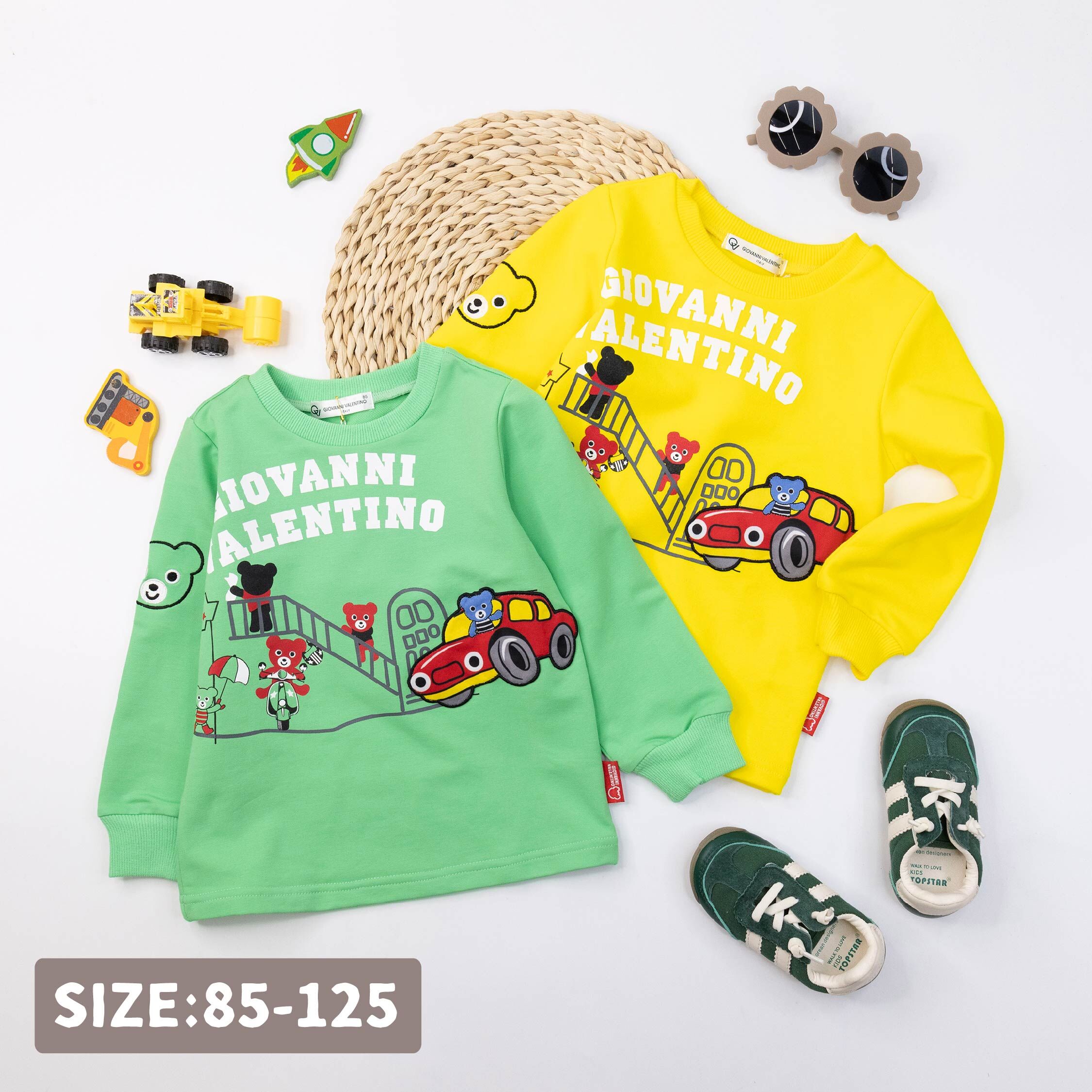 范侖鐵諾【52515】小熊家族玩耍趣舒適上衣＊二色