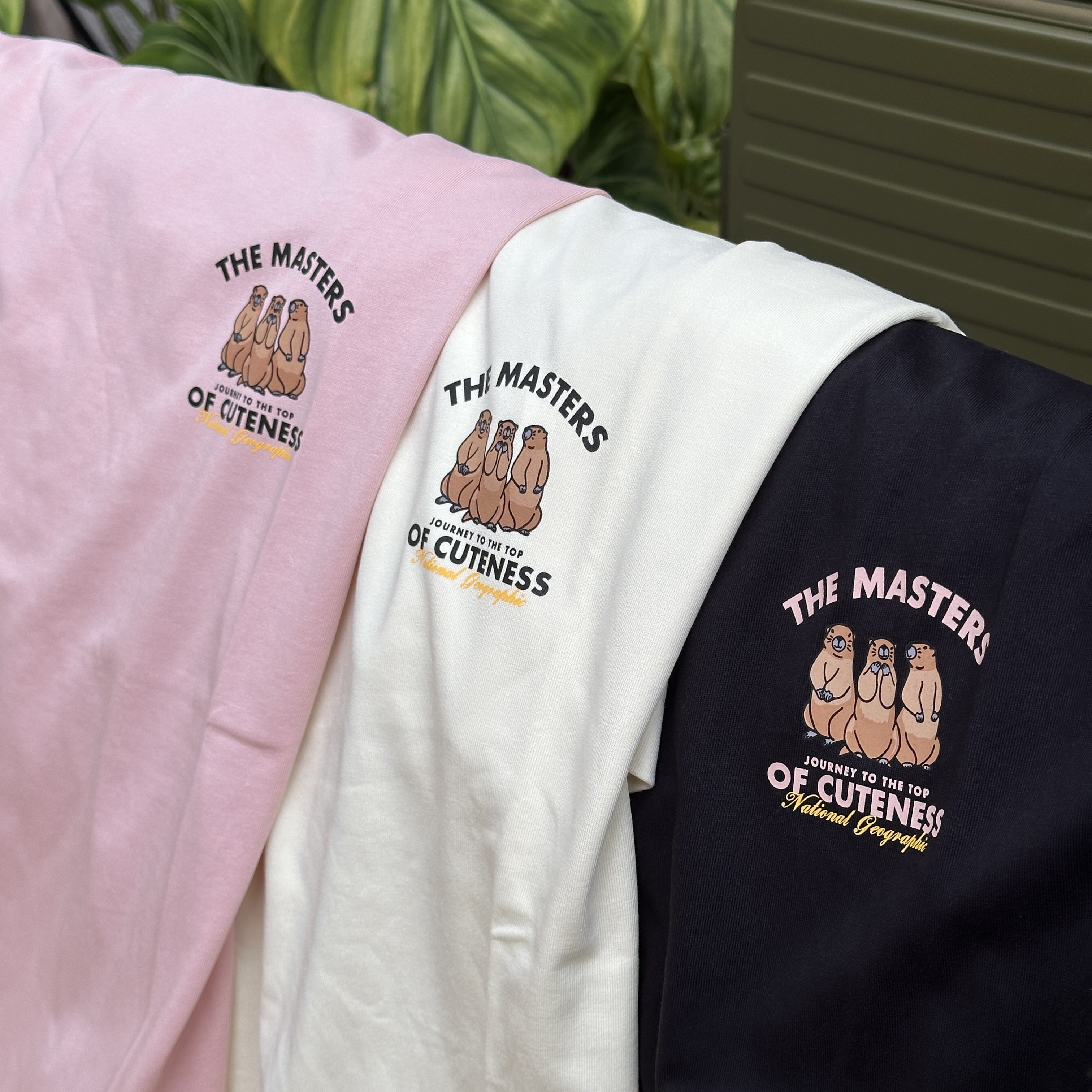 【現貨】NATIONAL GEOGRAPHIC 國家地理 男女同款 三隻土撥鼠 短tee N253UTS050