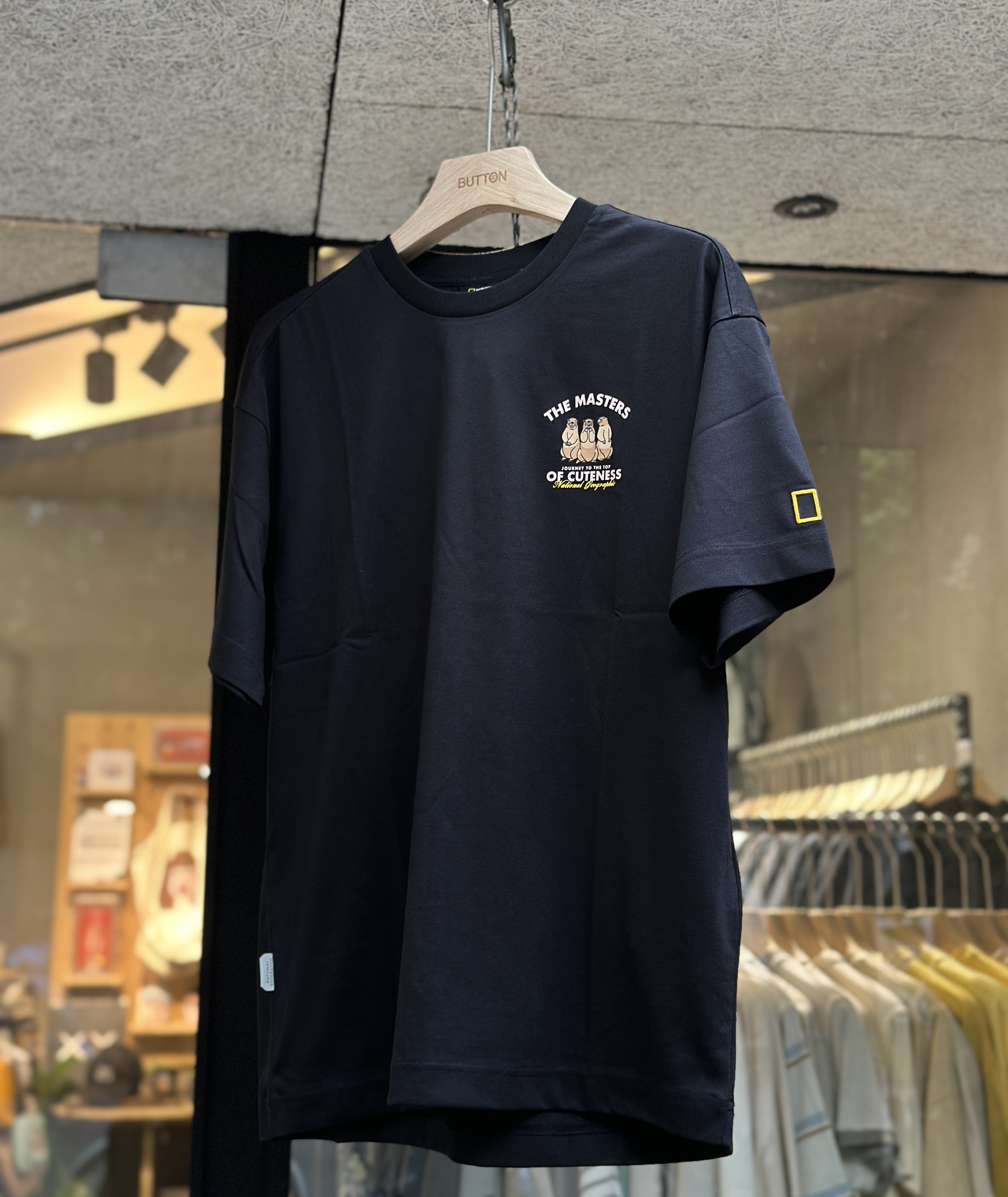 【現貨】NATIONAL GEOGRAPHIC 國家地理 男女同款 三隻土撥鼠 短tee N253UTS050