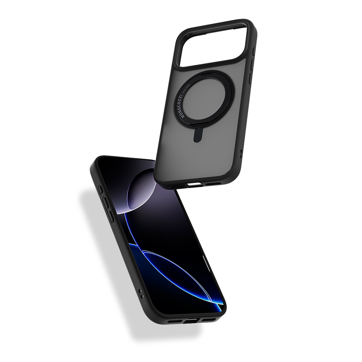 for iPhone 17 Pro Max | #SAFEPROTECT | Magnetic Charging Compatible Rugged Defense Hybrid Case w/ rotatable ring