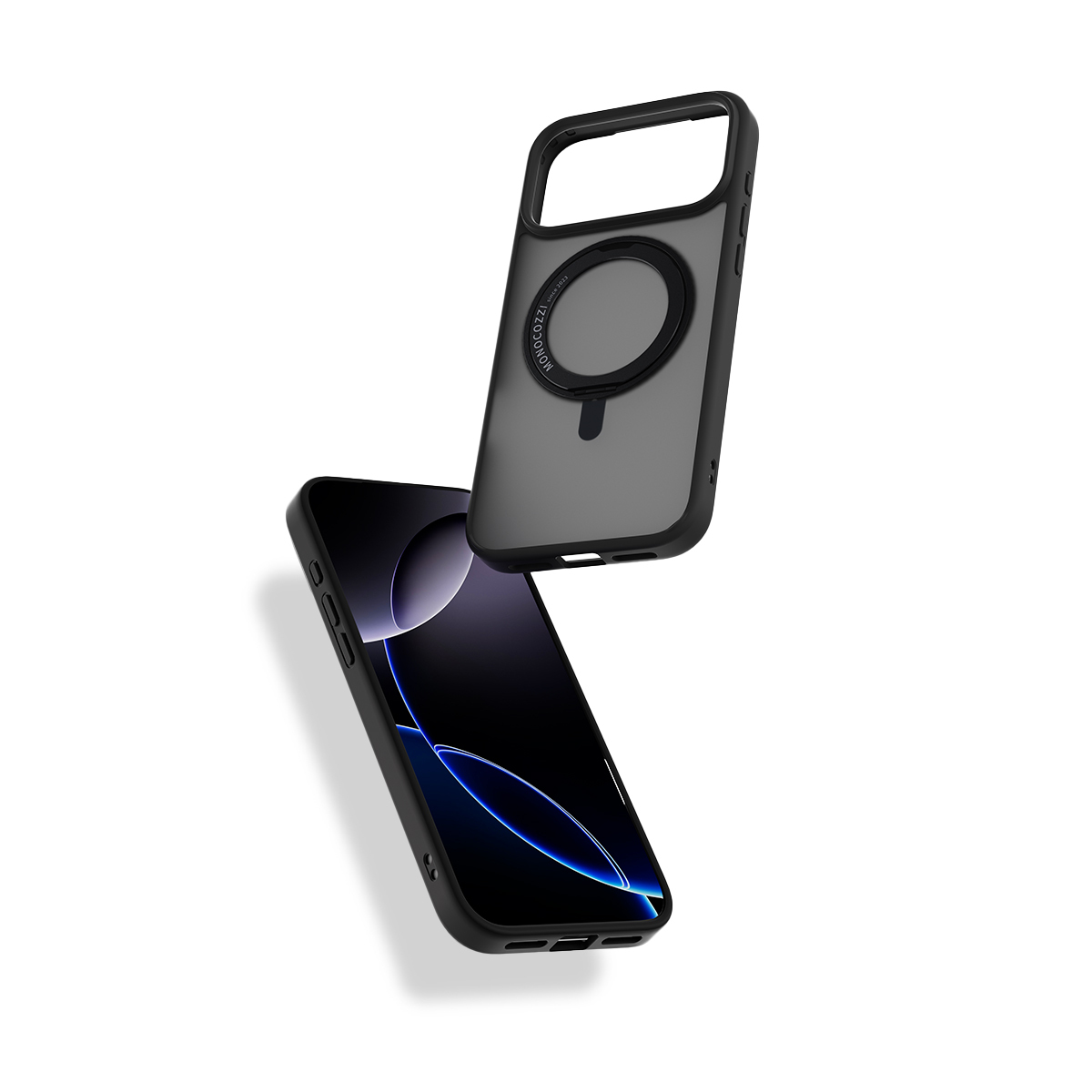 for iPhone 17 Pro | #SAFEPROTECT | Magnetic Charging Compatible Rugged Defense Hybrid Case w/ rotatable ring