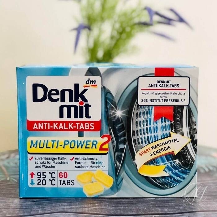 德國 Denkmit洗衣機清潔錠｜60入｜洗衣機專用｜清潔錠