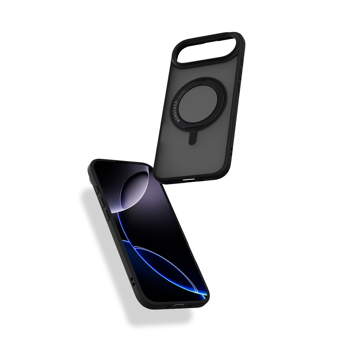 for iPhone Air | #SAFEPROTECT | Magnetic Charging Compatible Rugged Defense Hybrid Case w/ rotatable ring