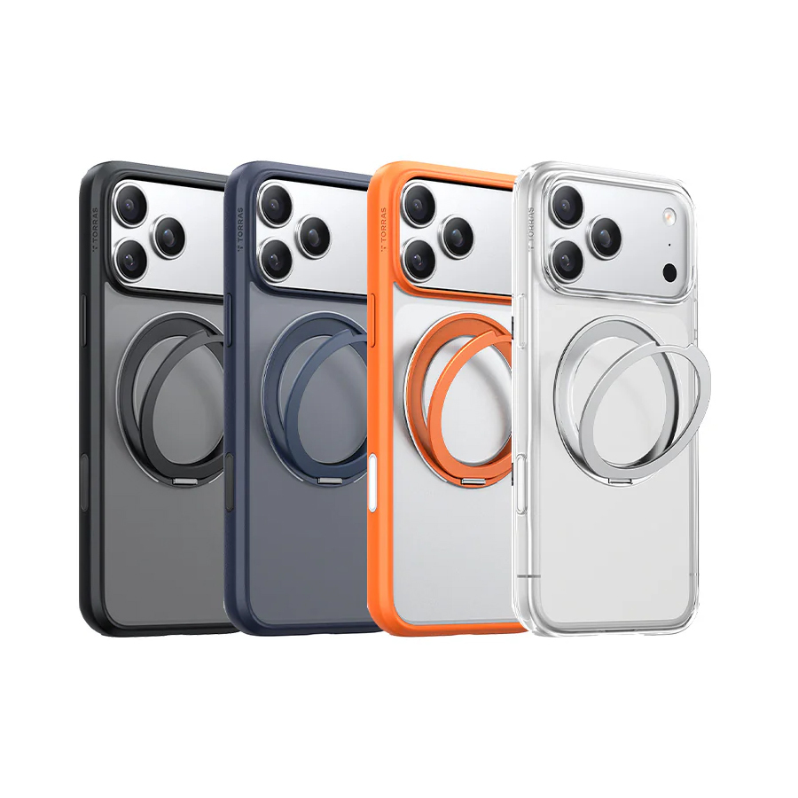 TORRAS Ostand R Magnetic 相機按鍵旋轉支架防摔手機殼 for iPhone 17