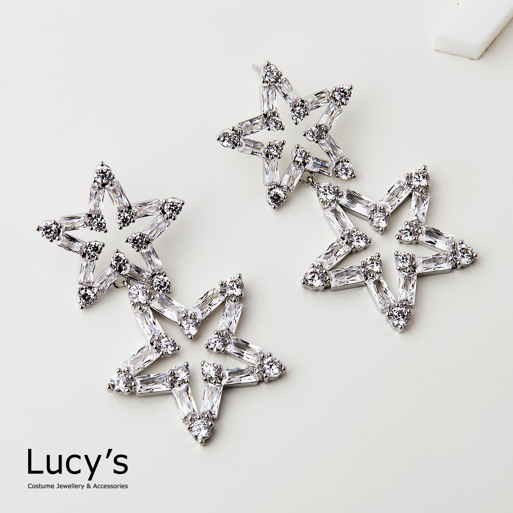 閃亮雙子星 耳環 (123809)