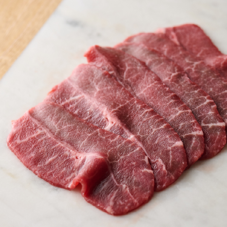 澳洲安格斯黑牛板腱燒肉片 100g