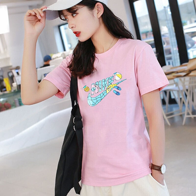 Nike NSW TEE SU FUN 3 Women’s Pink Graphic Swoosh Short Sleeve Tee CI1130-663