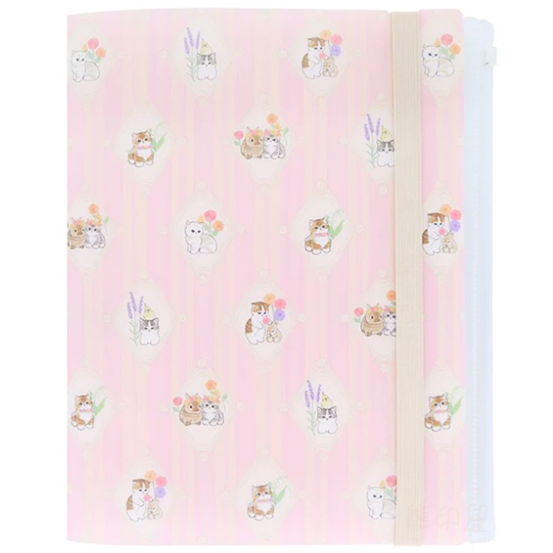 Mofusand拉鍊A4文件夾(粉)