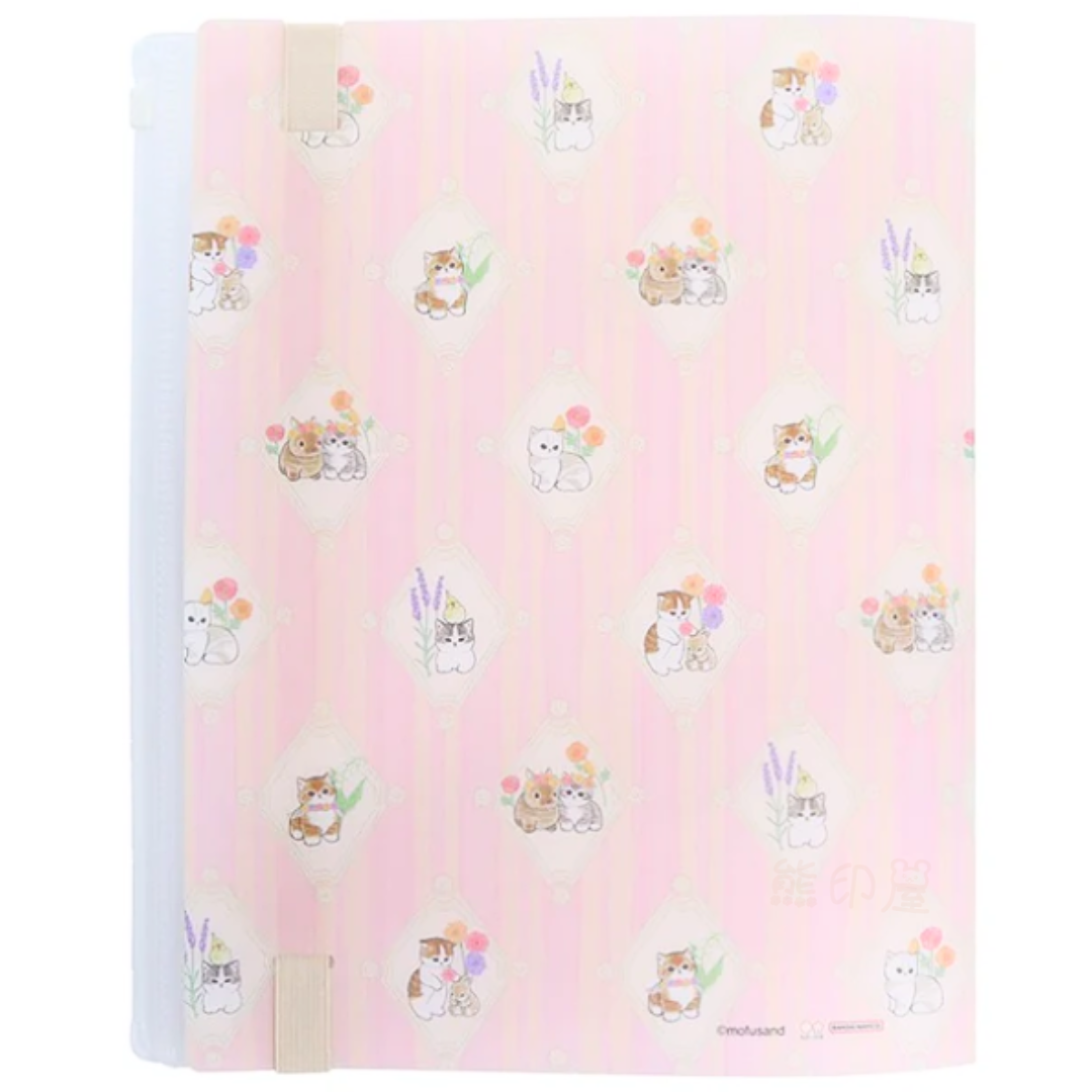 Mofusand拉鍊A4文件夾(粉)