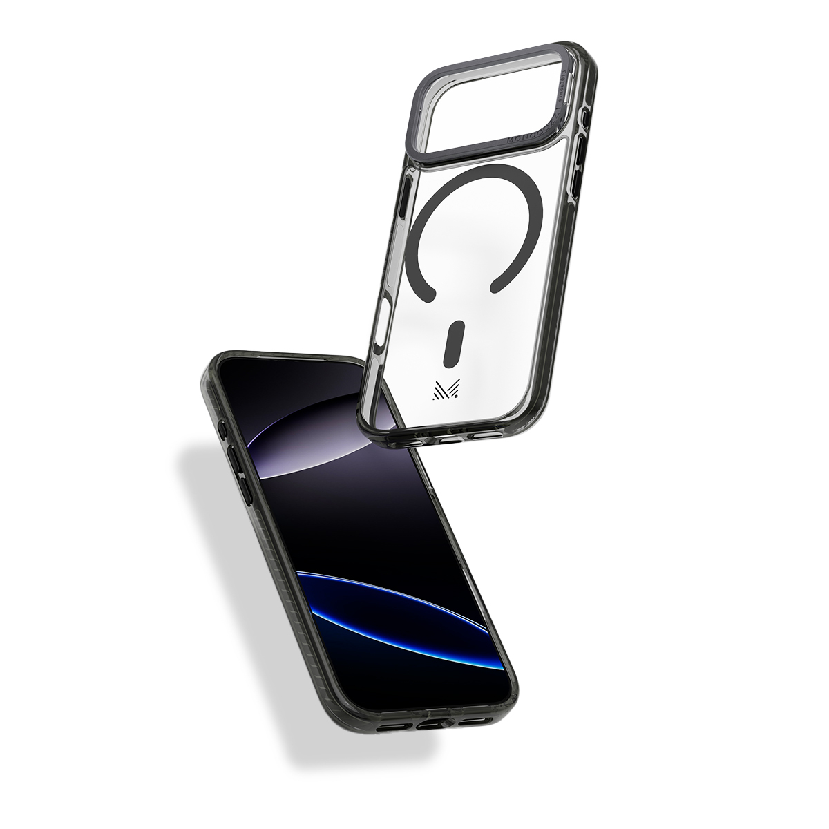 for iPhone 17 Pro Max| LUCID | Magnetic Charging Compatible Lens Protection Stand Shockproof Hybrid Case