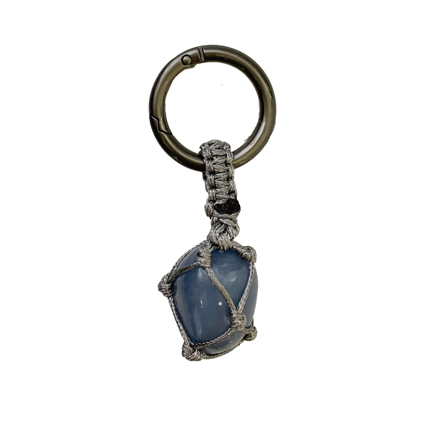 礦石能量維他命滾石吊飾 天使石 Angelite