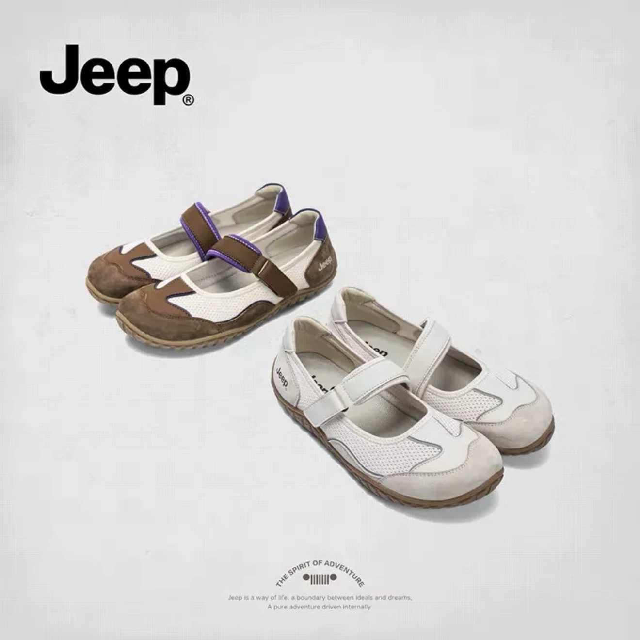 JEEP 魔鬼氈 復古 麂皮 懶人鞋 瑪莉珍 瑪莉鞋 平底涼鞋