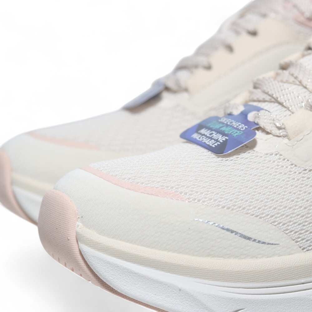 SKECHERS 休閒鞋 D'LUX WALKER 2.0 米白粉 健走鞋 女 150104NTPK