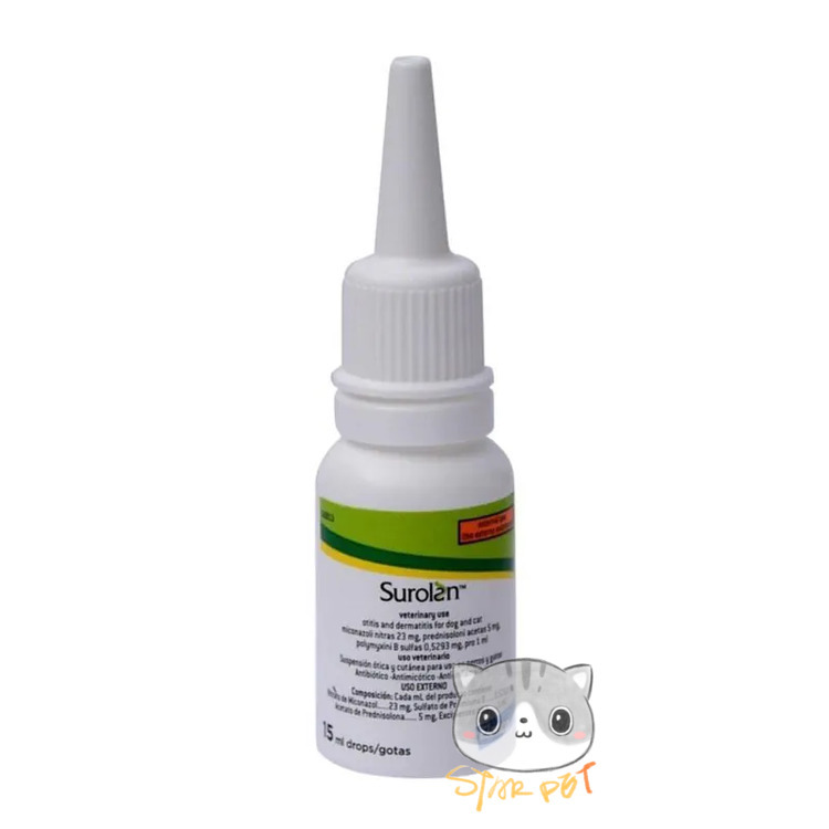 Surolan - Ear Drops for Cats and Dogs 15ml