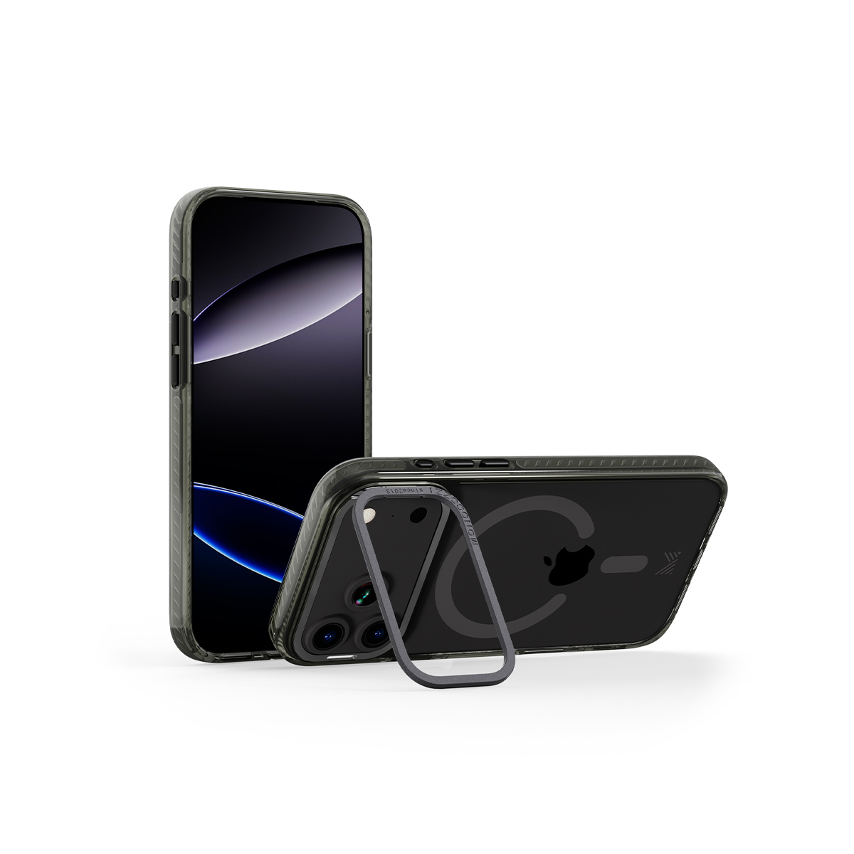 for iPhone 17 Pro | LUCID | Magnetic Charging Compatible Lens Protection Stand Shockproof Hybrid Case