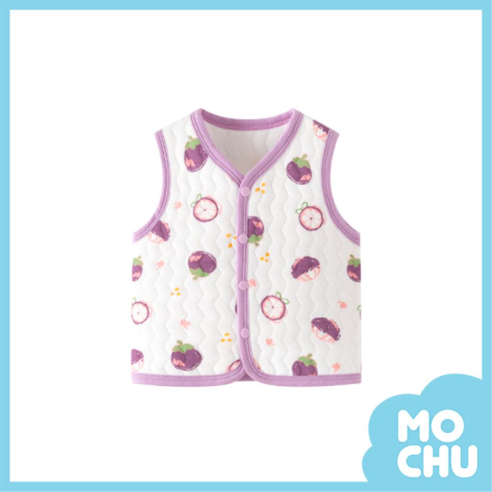 山竹夾棉保暖背心