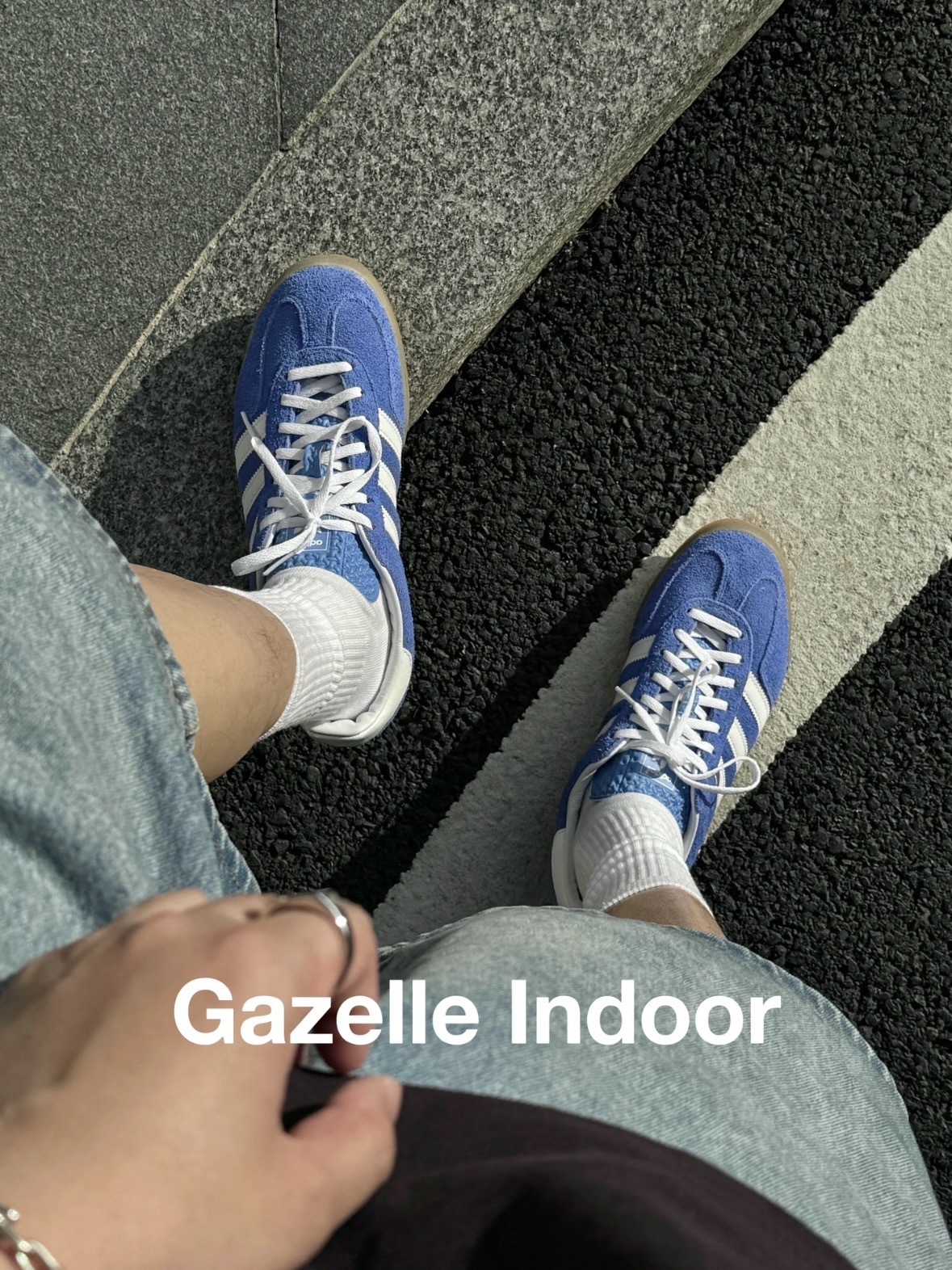 <快速出貨> Adidas GAZELLE 很犯規的復古藍餅乾底 (HQ8717)
