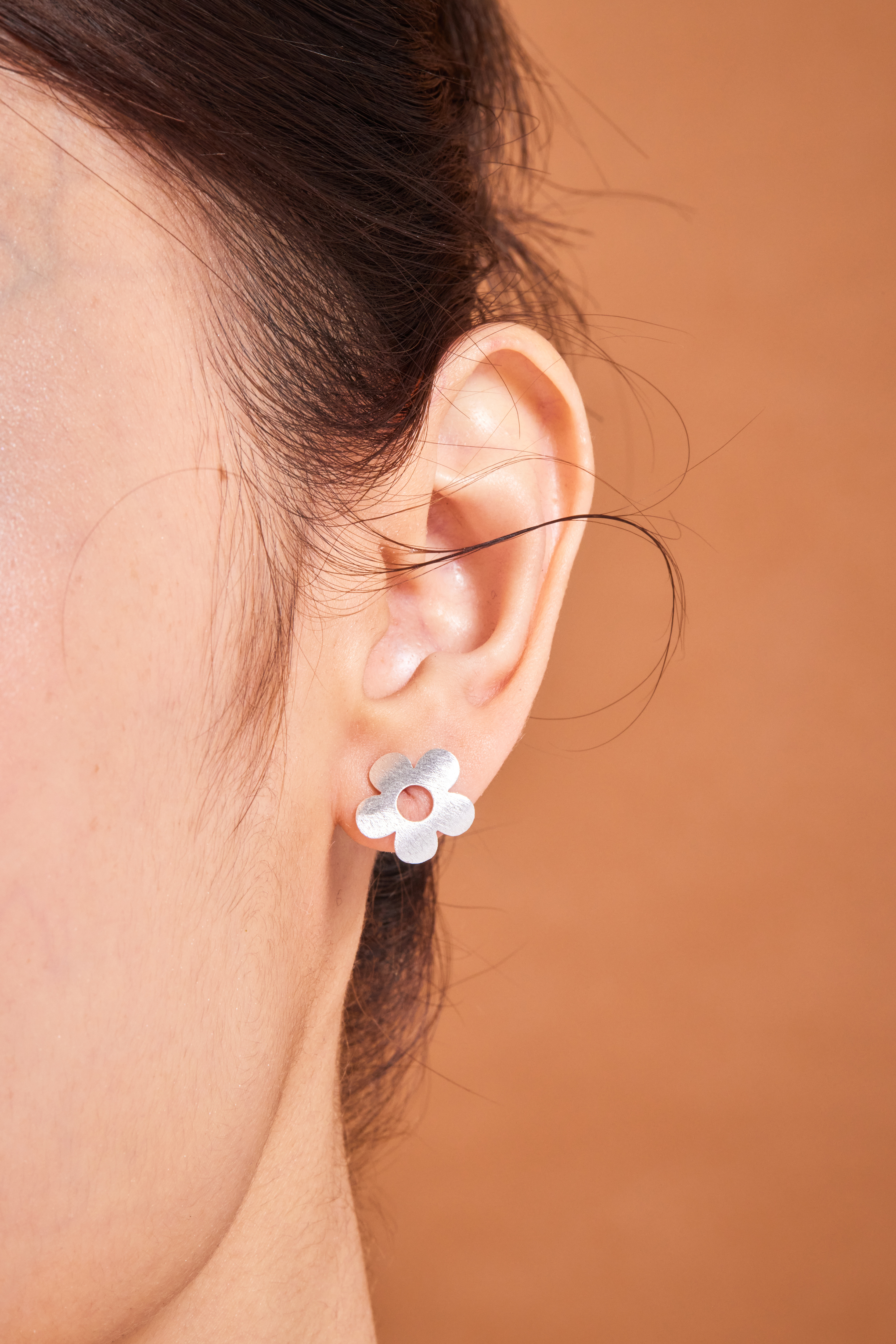 E2307 | 純銀霧面各種形狀耳環