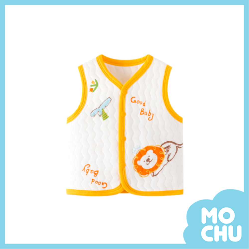 小獅子夾棉保暖背心