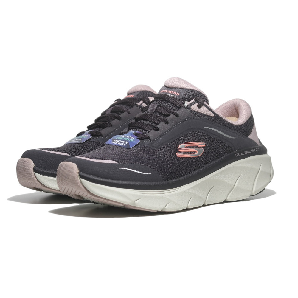SKECHERS 休閒鞋 D'LUX WALKER 2.0 灰粉 健走鞋 女 150104PEW