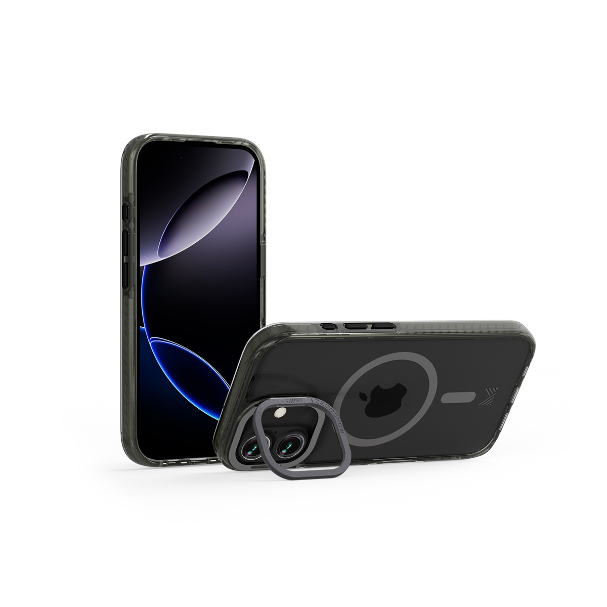 for iPhone 17 | LUCID | Magnetic Charging Compatible Lens Protection Stand Shockproof Hybrid Case