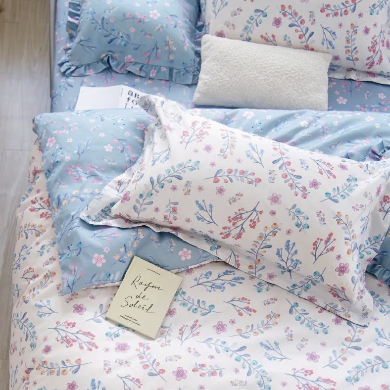 300織長絨棉床包兩用被組 | 葛莉絲