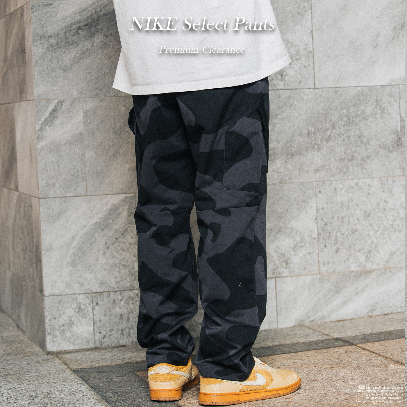 NIKE AS M J ESS STMT AOP CHI PANT 梭織長褲【FD7456-070】