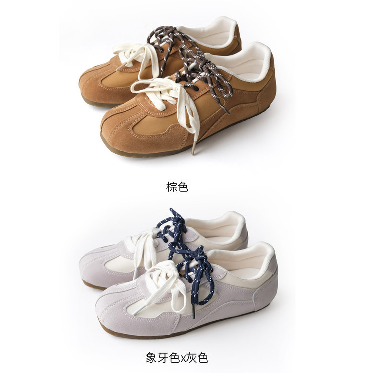 甜美休閒 雙色鞋帶美型休閒鞋【CN306】