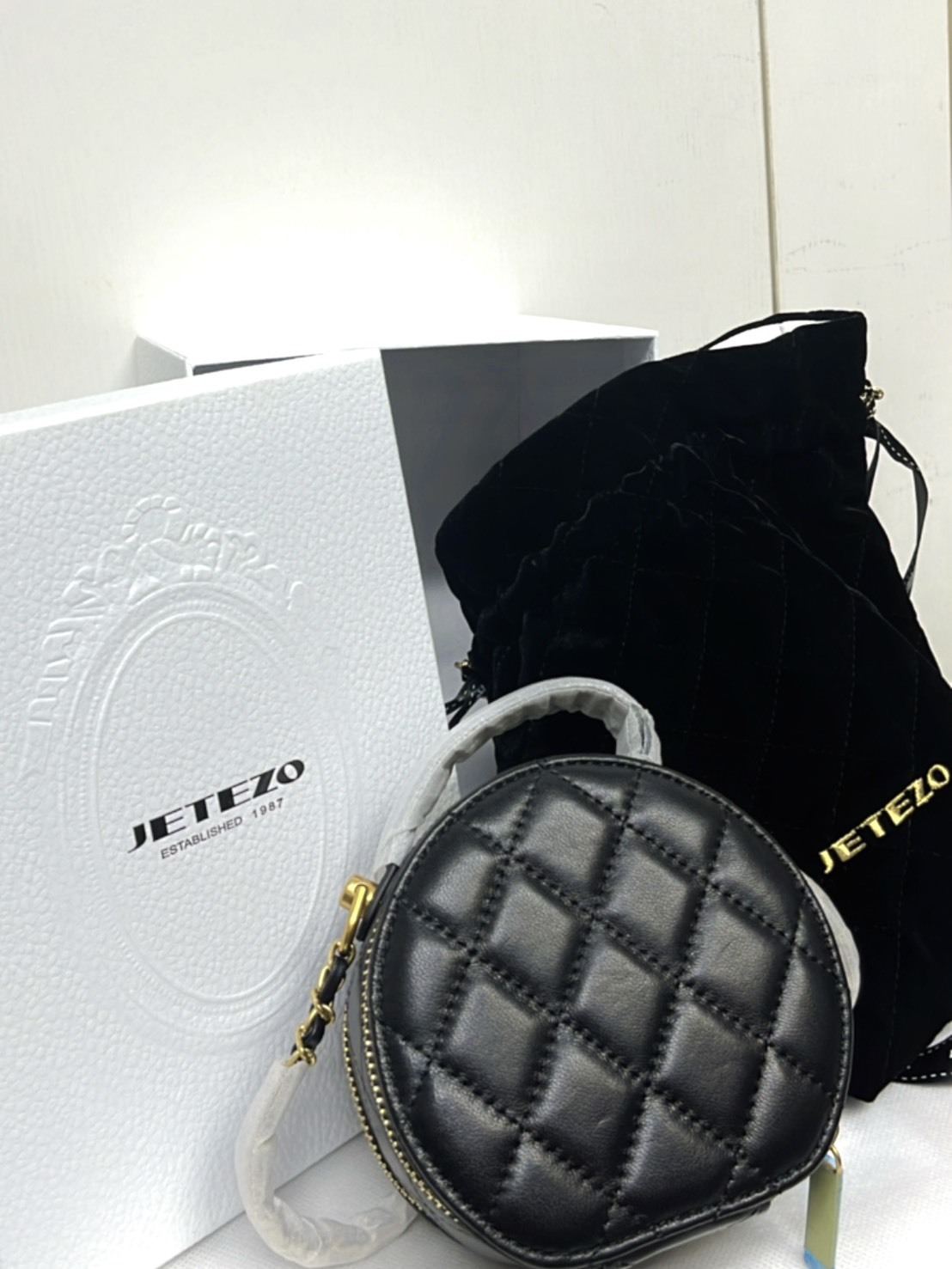 BC15009H1 小香風圓形手拿肩背包 (限量款 / 2色)