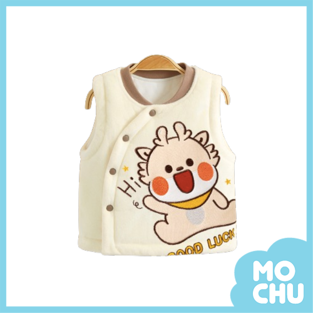 小咖龍夾棉加絨保暖背心