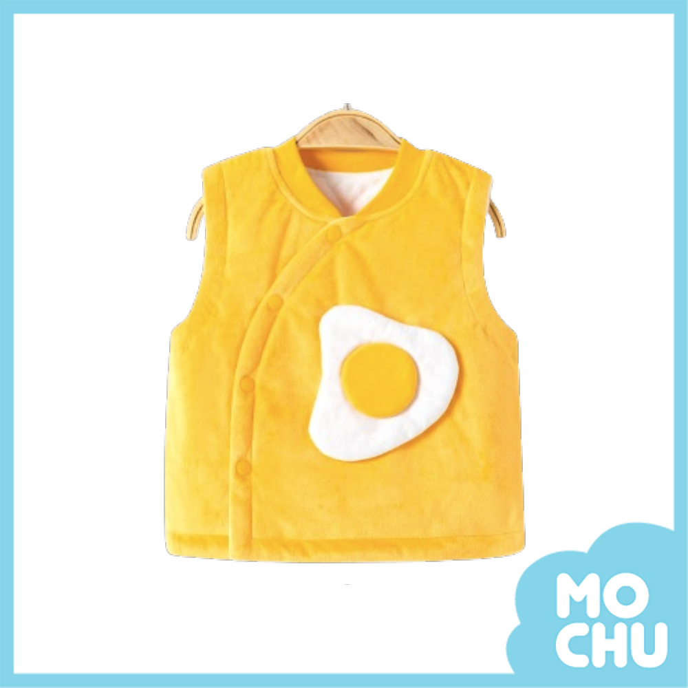 小雞蛋夾棉加絨保暖背心