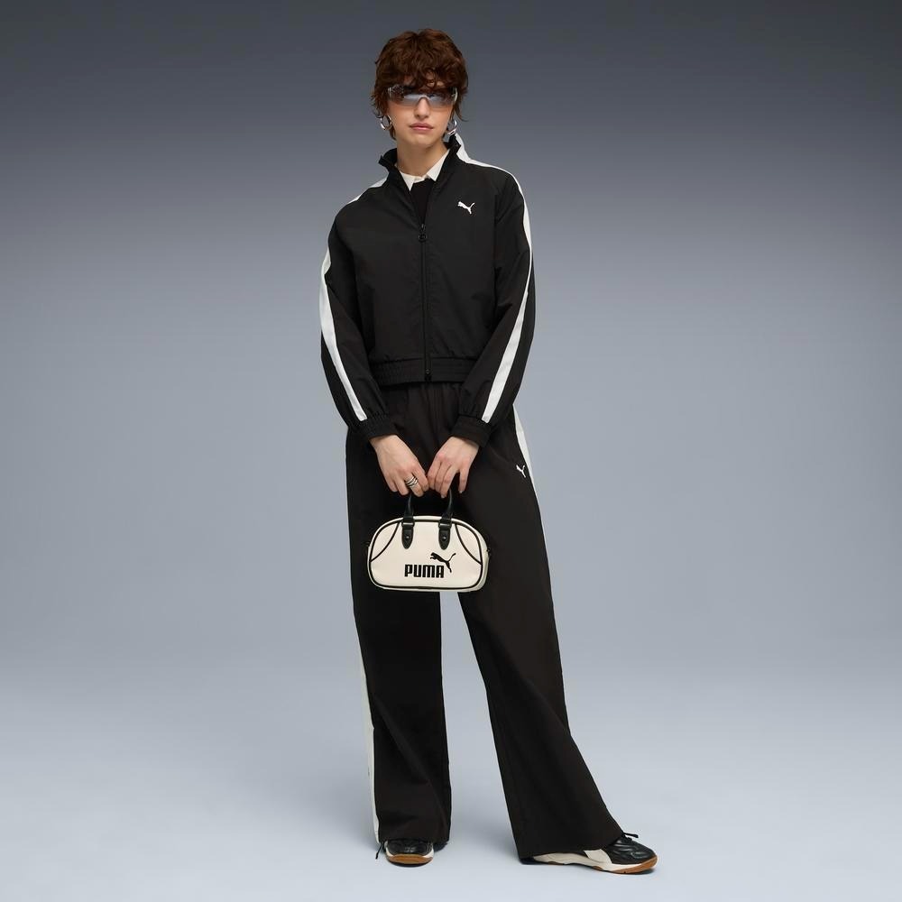 PUMA 外套 流行系列 T7 黑色 立領 風衣外套 女 63214201