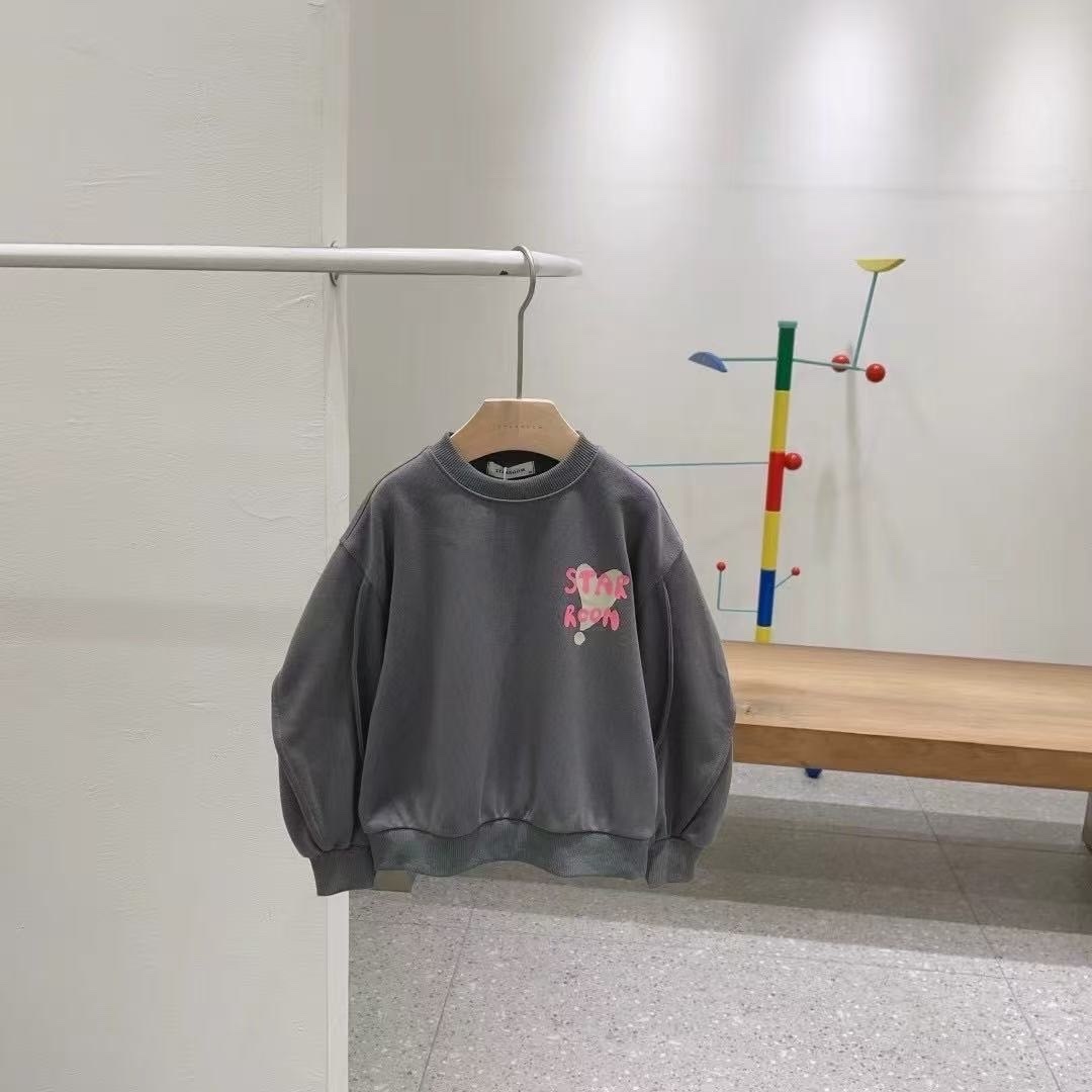 A03012設計師品牌愛心字母大學T